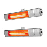 Dimension diagram of the infrared strip heater, 63 x 8 x 11 cm