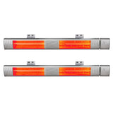 Aluminium reflector and heating tube inside the infrared strip heater