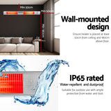 Installation guide showing 50 cm ceiling and 180 cm floor clearances