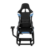 Artiss Racing Simulator Cockpit with Steering Wheel Stand — Blue — Allure Home Collections