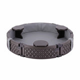 Kids round outdoor sandpit dimensions