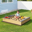 2 in 1 wooden sandpit and mud kitchen with sink and storage bench