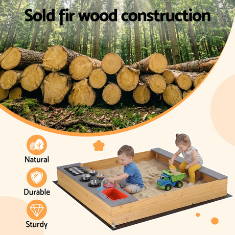 Wooden sandpit mud kitchen accessories