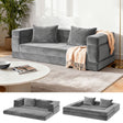 Elodie Velvet Sofa Bed, Grey