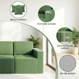 Torredembarra 3 Seater Modular Sofa, Green