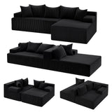 Marlowe L Shaped Four Seater Modular Sofa, view 2