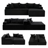 Marlowe L Shaped Four Seater Modular Sofa, view 3