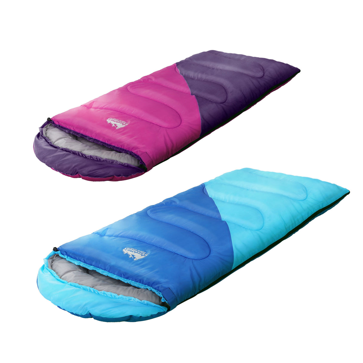 Weisshorn Kids Sleeping Bag Set of 2, Single 172cm, Thermal, Camping Hiking