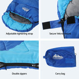 Weisshorn Kids Sleeping Bag Set of 2, Single 172cm, Thermal, Camping Hiking