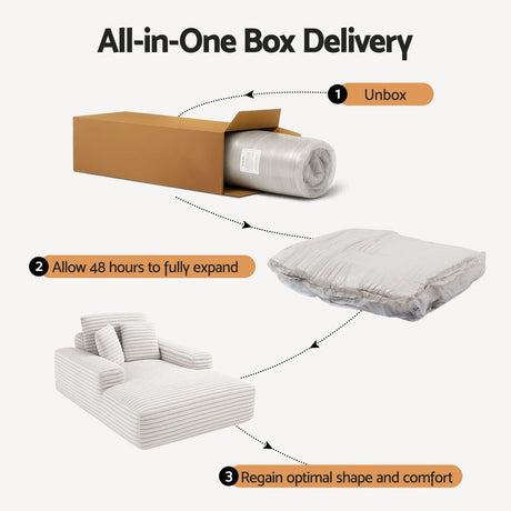 Artiss Cloud Sofa Recliner — Faux Fur, Pocket Spring Core, Vacuum Packed, No Assembly — Allure Home Collections