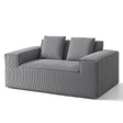 Alfaz grey corduroy sofa in a modern living room