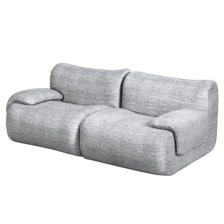 Nova Two Seater Modular Sofa, Light Grey, view 4