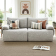 Nova Two Seater Modular Sofa, Light Grey