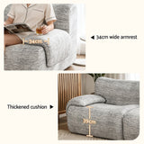 Nova Two Seater Modular Sofa, Light Grey, view 9