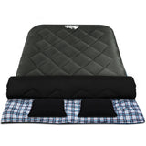 Weisshorn Double Sleeping Bag with Pillow, -10°C, Thermal, Grey