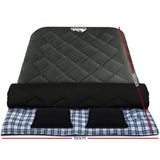 Weisshorn Double Sleeping Bag with Pillow, -10°C, Thermal, Grey