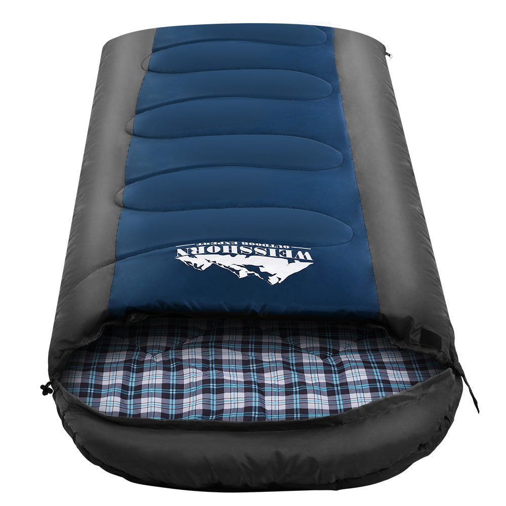 Weisshorn Single Sleeping Bag, -20°C, Thermal, Blue