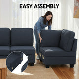 Tamariu 5 Seater Modular Sofa, Dark Grey