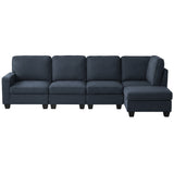 Tamariu 5 Seater Modular Sofa, Dark Grey