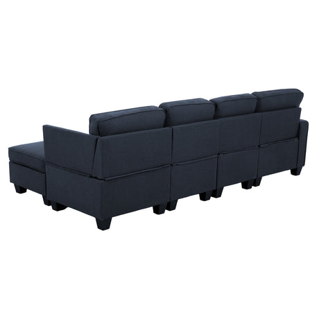 Tamariu 5 Seater Modular Sofa, Dark Grey