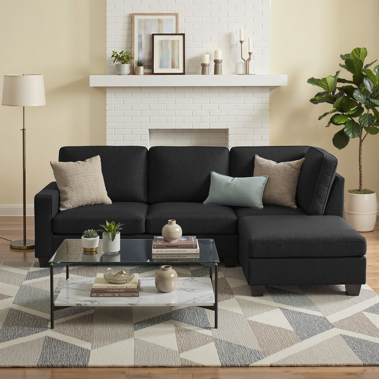 Artiss Modular Sofa Chaise Set 4 Seater Dark Grey — Allure Home Collections