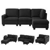 Artiss Modular Sofa Chaise Set 4 Seater Dark Grey — Allure Home Collections