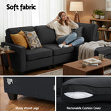 Artiss Modular Sofa Chaise Set 4 Seater Dark Grey — Allure Home Collections