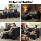Artiss Modular Sofa Chaise Set 4 Seater Dark Grey — Allure Home Collections