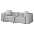 Artiss ALVIN 2-Seater Modular Sofa Chaise — Soft Linen, Grey — Allure Home Collections