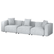 Artiss ALVIN 3-Seater Modular Sofa Chaise — Soft Linen, Grey — Allure Home Collections