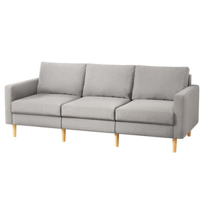 Escala Grey linen sofa in a modern living room