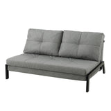 Colera Grey linen sofa bed in a modern living room