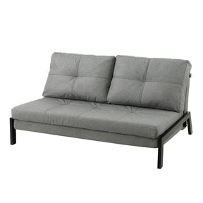 Colera Grey linen sofa bed in a modern living room