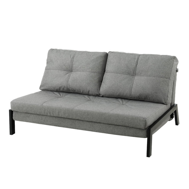 Colera Grey linen sofa bed in a modern living room