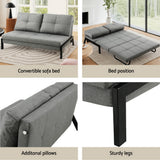 Colera 2 Seater Sofa Bed, Grey