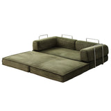 Otis Convertible Sofa Bed, Green, view 2
