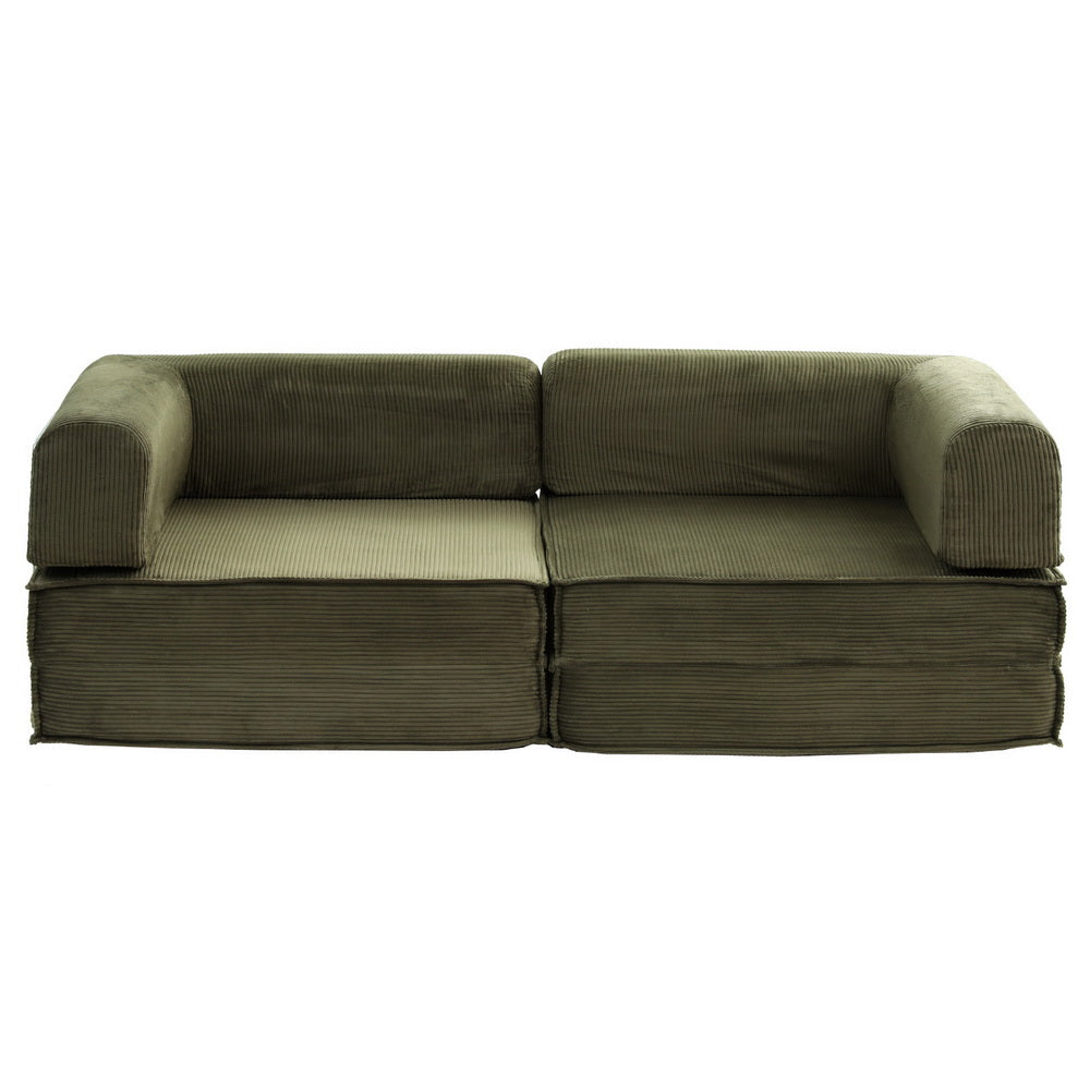 Otis Convertible Sofa Bed, Green, view 4