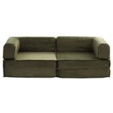 Otis Convertible Sofa Bed, Green, view 4