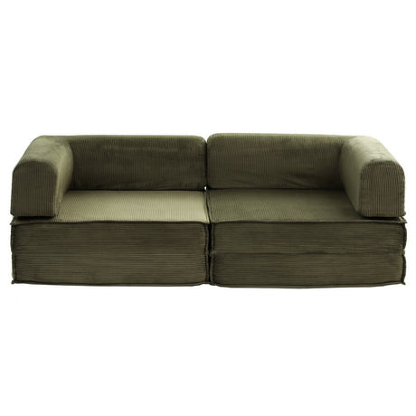 Otis Convertible Sofa Bed, Green, view 4