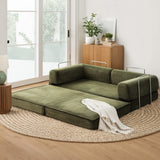 Otis Convertible Sofa Bed, Green