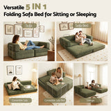Otis Convertible Sofa Bed, Green, view 8