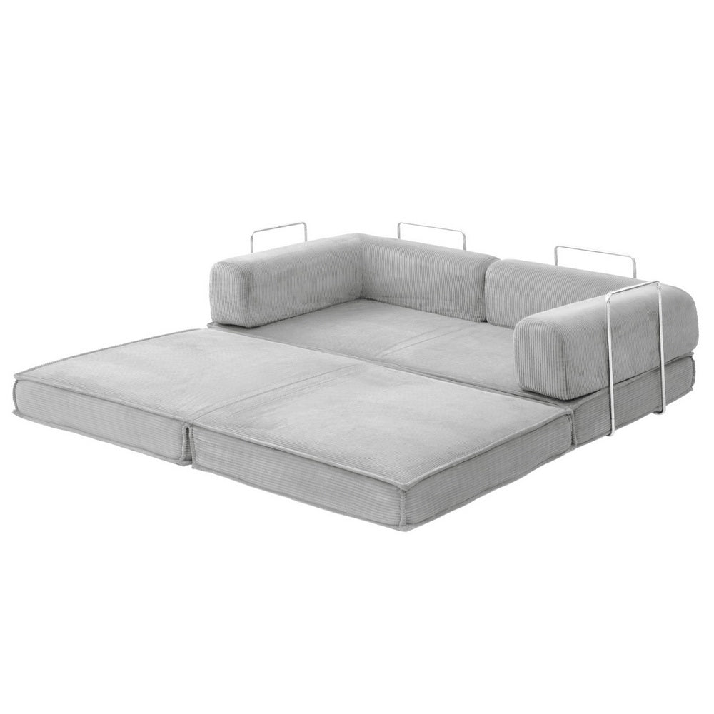 Otis Convertible Sofa Bed, Grey, view 2