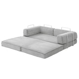 Otis Convertible Sofa Bed, Grey, view 2