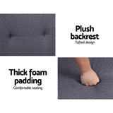 Artiss Dark Grey Fabric Sofa Bed — 175cm, Contemporary 3-Seater — Allure Home Collections