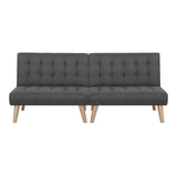 Artiss Grey Fabric Single Seater Sofa Bed — Pack of 2, Premium Faux Linen — Allure Home Collections