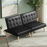 Altafulla Black linen sofa bed in a modern living room