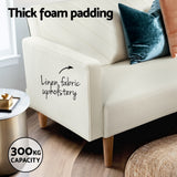 Artiss Sienna Convertible Sofa Bed - Beige