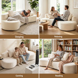 Sutton Four Seater Boneless Sofa Bed, view 8