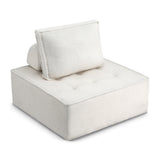 Motril 2 Seater Floor Sofa, White