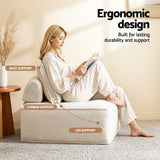 Motril 4 Seater Floor Sofa, White